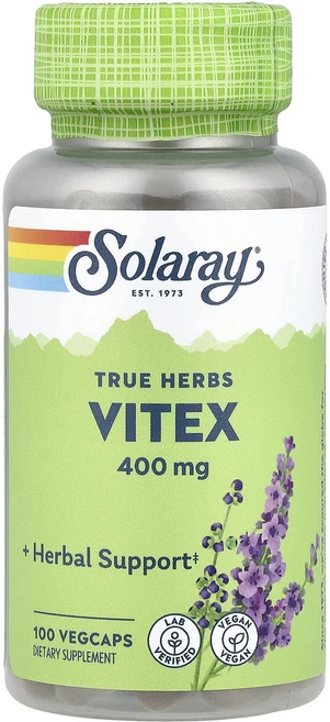Solaray True Herbs Vitex 400mg 베지 캡슐 100정, SolarayTrueHerbsVitex400mg베지캡슐, 1개 - 쿠팡