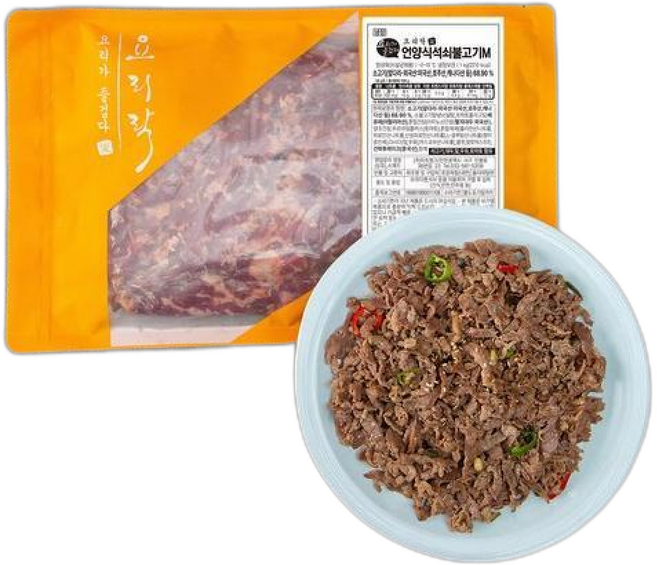 요리락 언양식 석쇠불고기 (냉장), 1개, 1kg