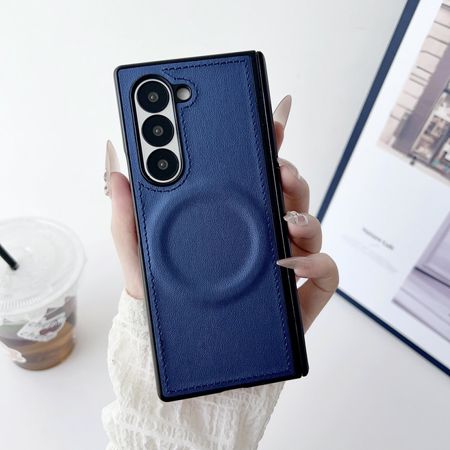 윰스모르 가죽 갤럭시 Z 폴드 맥세이프 힌지보호 케이스