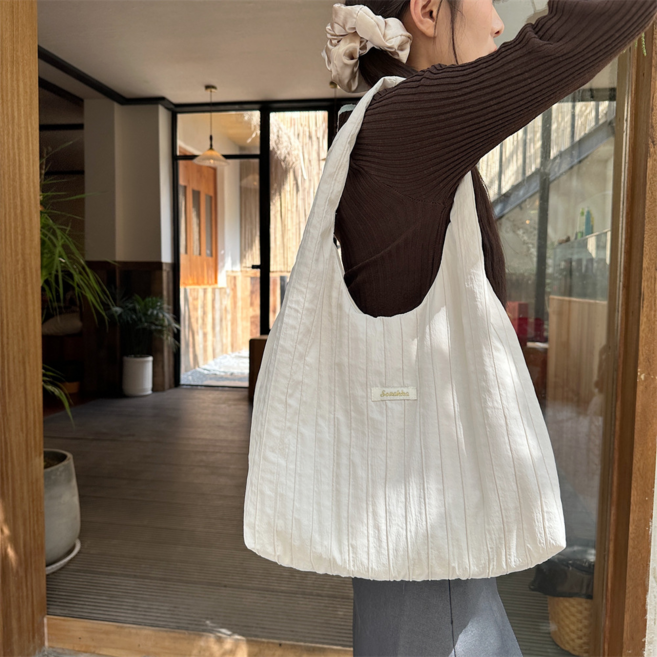 띵룸 초경량 폴리 데일리 숄더백 가볍고 편안한 사계절 가방 2color