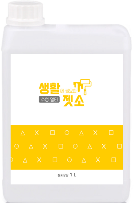 메가페인트 생활 수성 멀티 젯소 무광 백색 1L, 1개