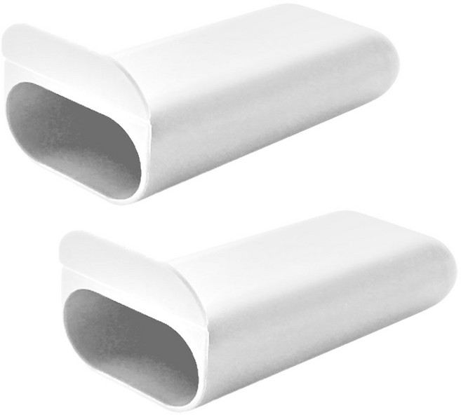 아루아 모니터 부착 홀더 연필꽂이, 롱(화이트), 2개