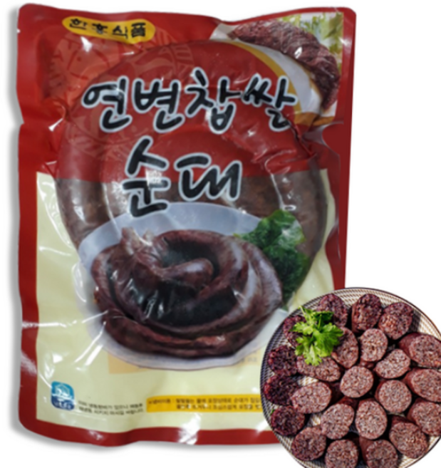 연변찹쌀순대 450g, 3개