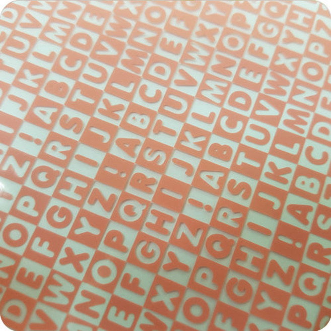 초콜릿 전사지 3ea 알파벳(핑크) No1738, 3개, 3g