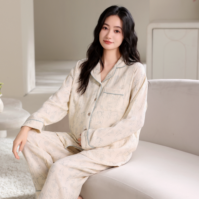 NUNUHANA 임산부 수유잠옷 홈웨어 상하의 세트