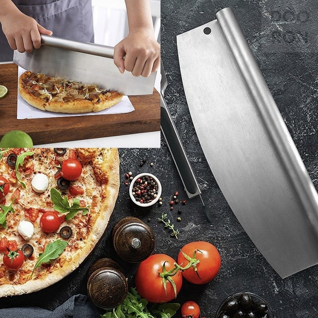 두론샵 스텐 일체형 피자칼 반달모양 반죽커팅 날폭 35cm, 1개