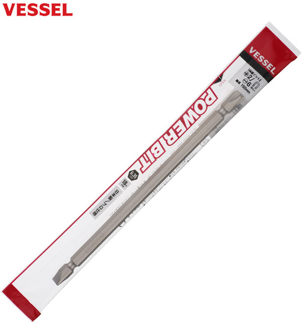 베셀 비트 ASG1426150M 양날 도금 자석 일자 십자 콤비 개별포장 드라이버비트, 1개