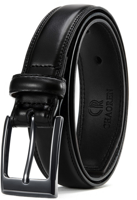 CHAOREN 남성 가죽 벨트-남자 허리띠 청바지 벨트 핀 버클 정장 캐주얼 데일리 룩에 완벽한 선택! 선물 세트