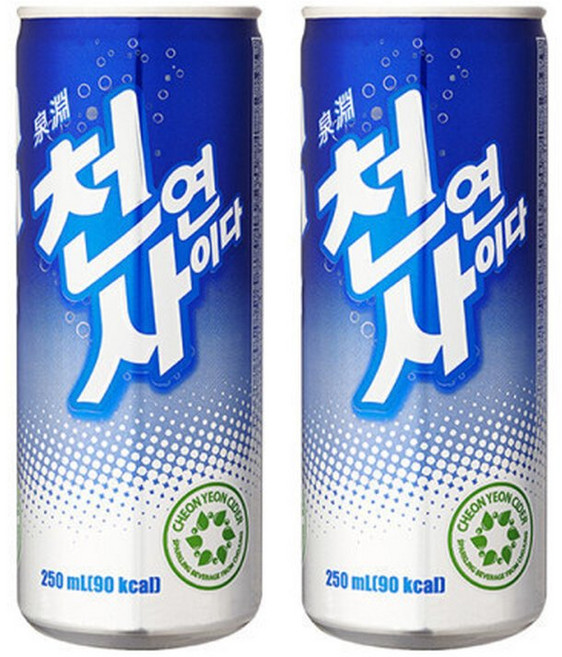 천연사이다 250ml 30캔 사이다 탄산음료 캔음료 음료수, 30개