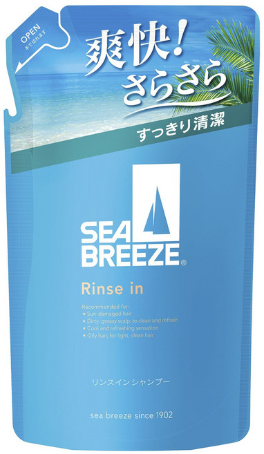 씨브리즈 린스 인 샴푸 리필용, 1개, 330ml