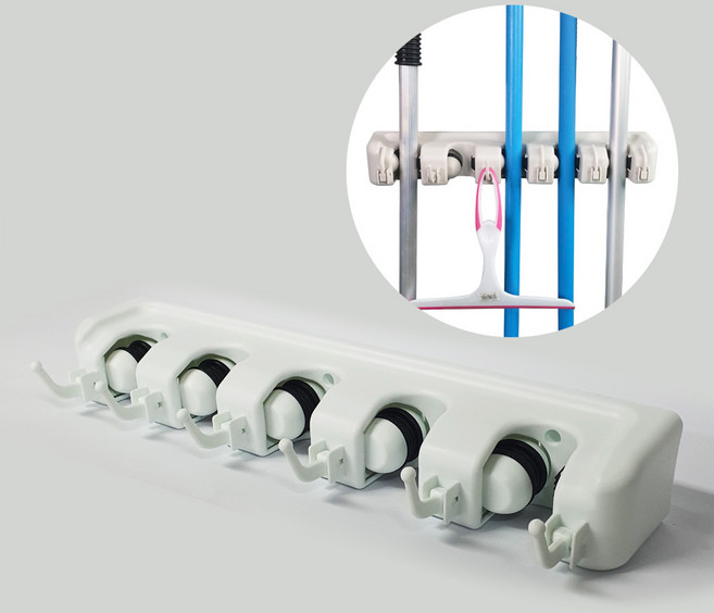 든든스토어 청소도구걸이 걸레대 자루 밀대걸이 다용도걸이, 오공다용도걸이, 1개