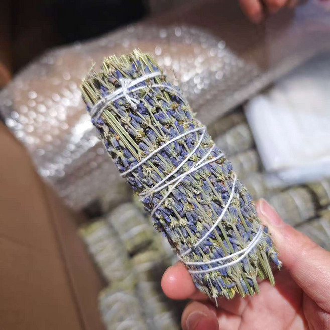 聖木煙燻托盤聖香薰木香爐煙囪陶瓷薰爐燃燒鼠尾草薰火山, 1個, 薰衣草25克左右:無規格