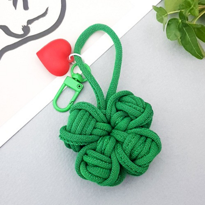 양말목공예 네잎클로버 키링 만들기 DIY 세트 업사이클링 스승의날 선물 CA 시간 교재