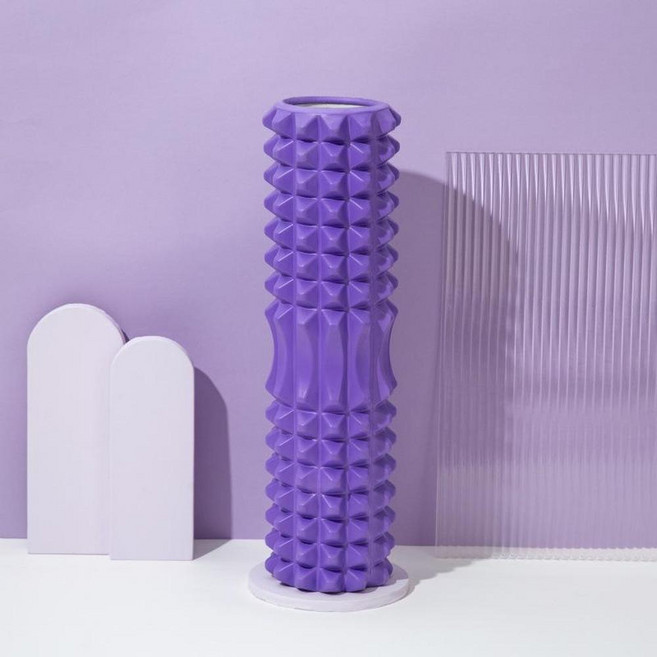 BODY MORE FUN 泡沫滾筒按摩器 200KG高強承重, 45*14cm - 空心月牙款紫色, 1個