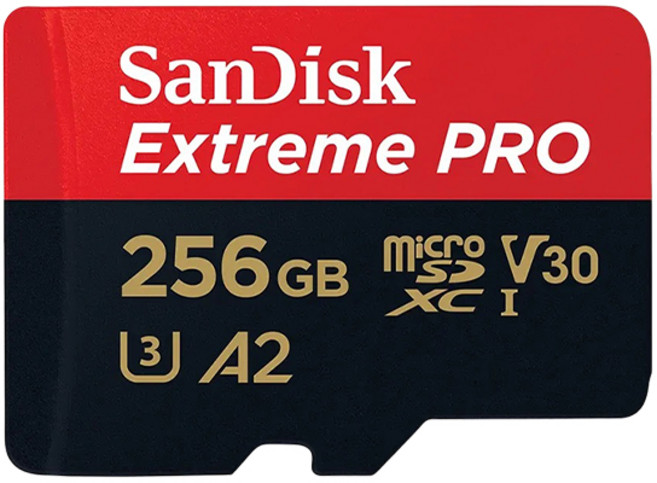SanDisk Extreme PRO microSDXC UHS-I 256GB U3 V30 A2 記憶卡, 1個