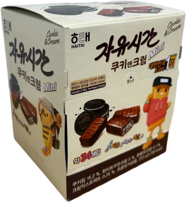 자유시간 쿠키앤크림 미니, 272g, 2개