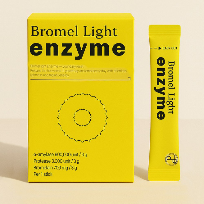 브로멜라인 파인애플 효소, 30개, 3g