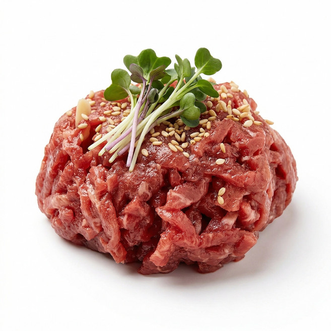 마장동 국내산 소고기 육회 600g +양념소스(초고추장맛), 1개
