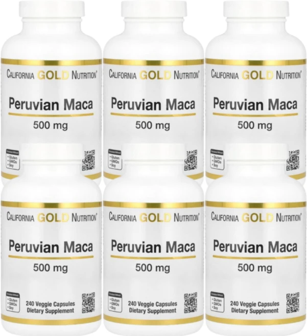 캘리포니아 골드 뉴트리션 페루산 마카 500mg 240정 6병, 6개 - 쿠팡
