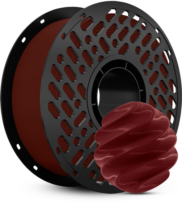 CaiLab 고강도 고탄성 PLA+ 3D 프린터 필라멘트 1.75mm 노즐 막힘 없는 선경 안정성 1kg | 뱀부랩 3D 프린터(P1S P2S A1 H2D등) 호환, 치크 레드, (PLA)