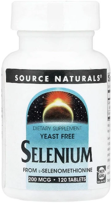 소스내루럴스 셀레늄 L Selenium 200mcg 칼슘 미네랄 타블렛 120정, 120g - 쿠팡