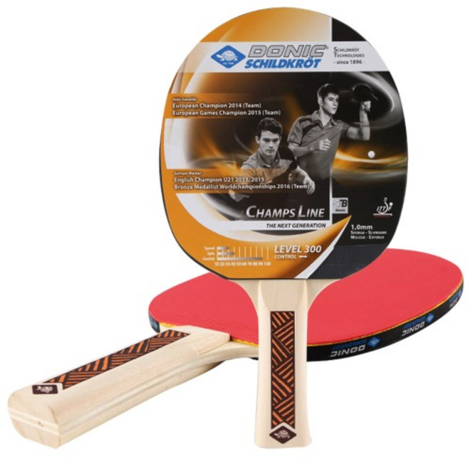 쉐이크핸드 버터플라이 양면 탁구라켓 도닉 S-300