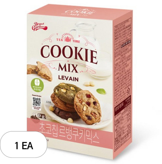 브레드가든 초코칩 르뱅 쿠키믹스, 410g, 1개