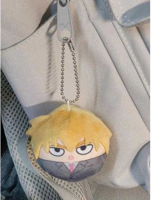 모브 사이코 100 솜인형 누이 굿즈 키링 가방고리, Q 장인 펜던트