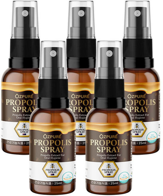 오즈퓨어 호주 프로폴리스 스프레이, 5개, 25ml