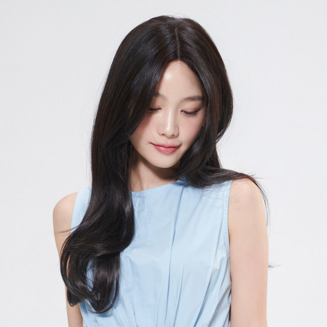 클립스 프리미엄 여성 긴머리 루즈펌 수제 통가발_아리아, 1개, 내츄럴 블랙(Natural Black)