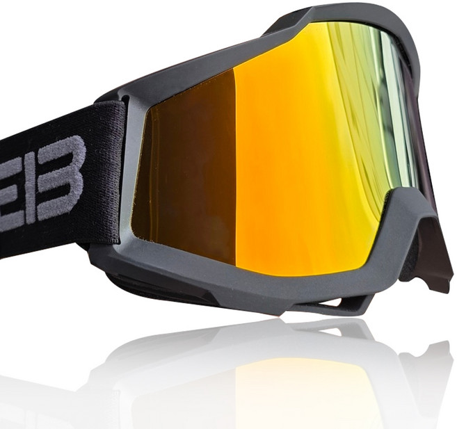 NAFEIB 나피브 스키고글 겨울 보드 스포츠 방풍 오토바이 고글, 1개, 블랙