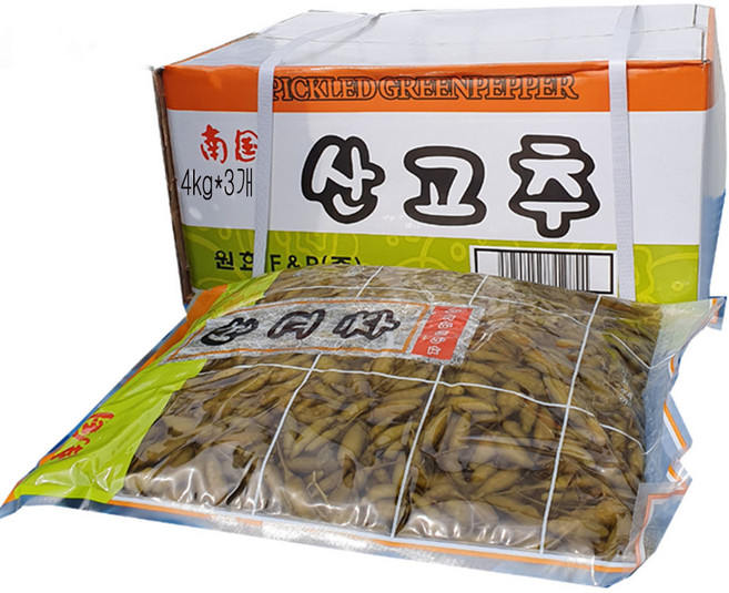 남국 산고추 고추절임 업소용 4kg, 3개