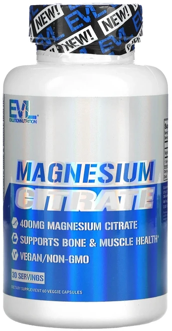EVLution Nutrition 마그네슘시트레이트 베지 캡슐 60정(캡슐 1정당 200mg), EVLutionNutrition마그네슘시트레이트베지캡슐, 1개 - 쿠팡