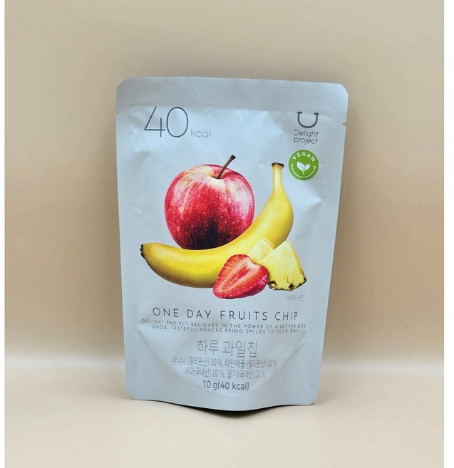 딜라이트 프로젝트 과일칩 3종 택1, 10g, 5개