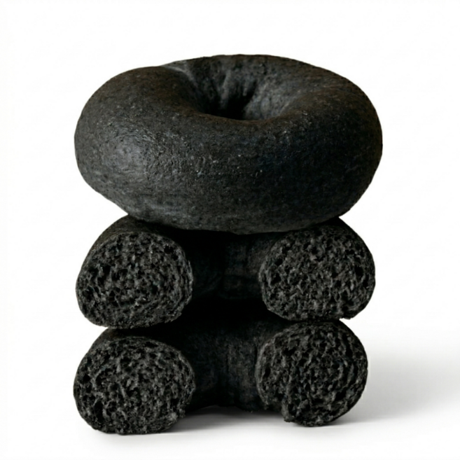 저당 고단백 국산 현미 오드 베이글 먹물 플레인 (냉동), 24개, 100g