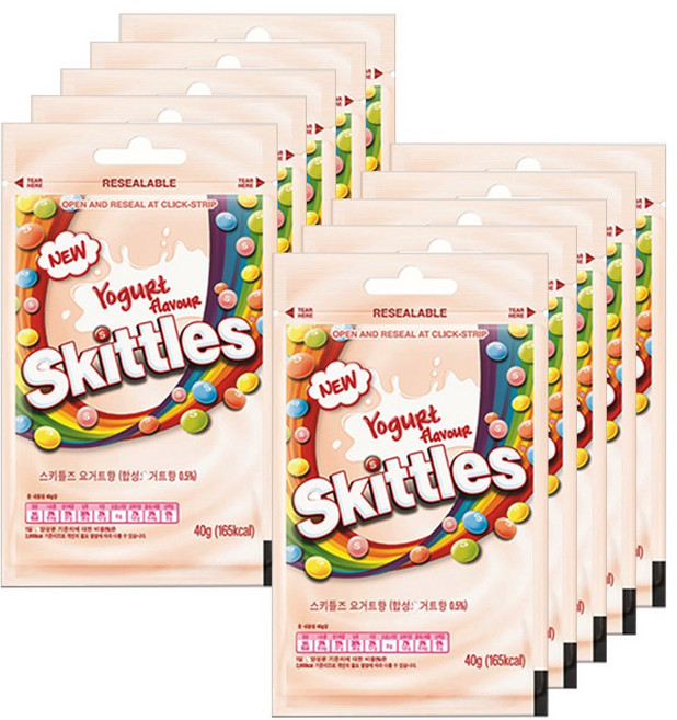 스키틀즈 요거트 40g x10 / x20, 10개