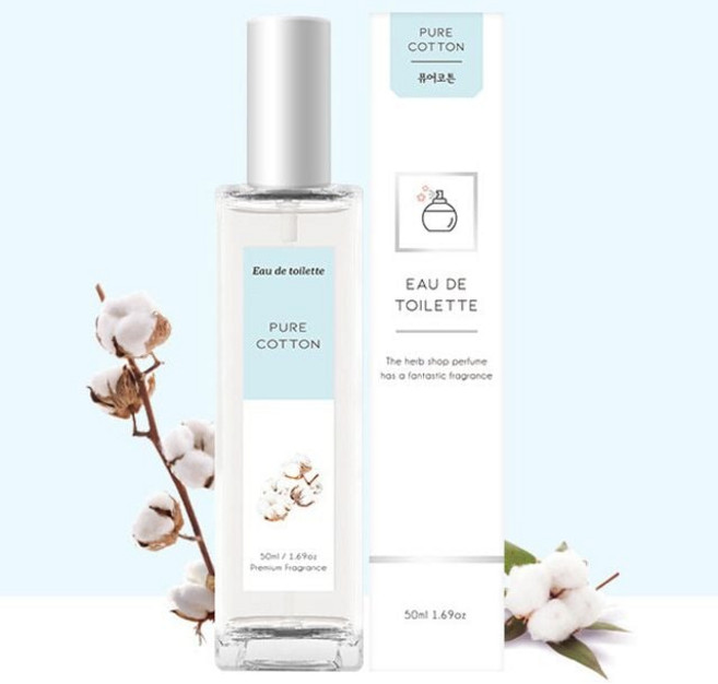 더허브샵 향수 퓨어코튼 오드뚜왈렛 50ml roa9+8OoB
