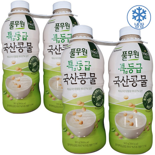 풀무원 특등급 국산콩물, 960g, 4개
