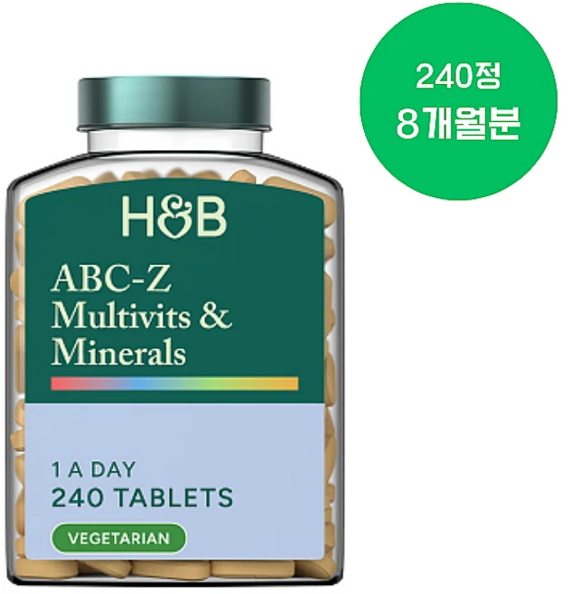 홀랜드앤바렛 고농축 에이비씨 투 제트 종합비타민&무기질 240, 2개, 240정 - 쿠팡