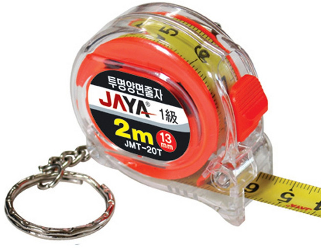 자야 투명양면줄자 JMT-20T, 3개