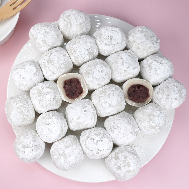 소소락 저당 찹쌀떡 2kg (50g 40개입) 국내산 찹쌀 개별포장., 1kg, 2박스