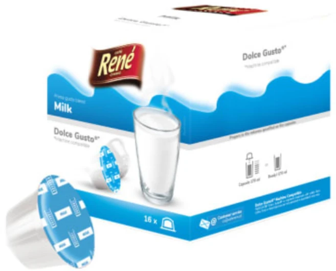 르네 돌체 구스토 호환 밀크 우유 16캡슐, 1개, 16개입 - 쿠팡