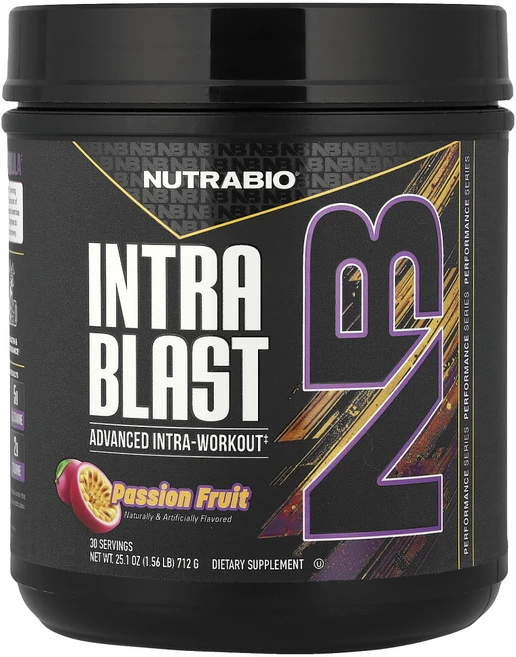 뉴트라바이오랩스 Intra Blast 인트라 워크아웃 아미노 퓨얼 패션프루트 718g(1.6lb), 718g, 1개 - 쿠팡