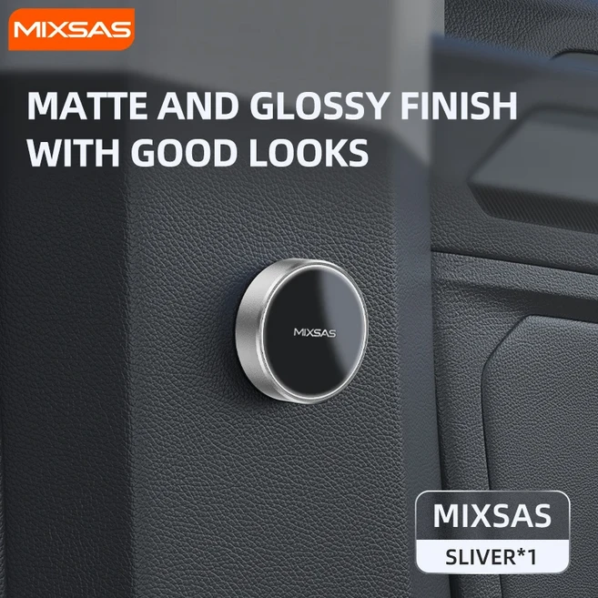 [호환] MIXSAS 자석식 자동차 안전벨트 홀더 고정 클립 합금 미끄럼 방지 간격 조절 버클 테슬라 VW BMW 닛, 06 MIX-Silver, 01 China Mainland