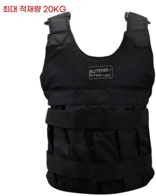 중량조끼 전술 장비 적재 가중 조끼 최대 훈련, 최대 20kg, 1개