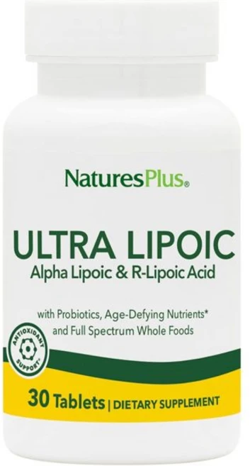 NaturesPlus Ultra Lipoic - 30 Bi-Layered Tablets - Alpha Lipoic & R-Lipoic Acid - Antioxidant Supp, Natures Plus Ultra Lipoic - 30, 1개 - 쿠팡