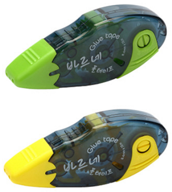 바르네 풀 테이프 BGT-0180 접착테이프 미술 만들기 꾸미기 공예 사무용 색상 랜덤, 단품, 1개