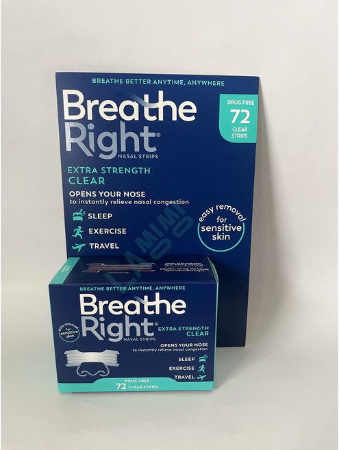 브리드라이트 엑스트라 스트렝스 민감피부 코골이방지 테이프 투명색 1박스, 1세트