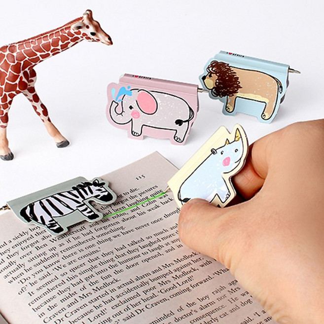 마그네틱 북마크볼펜 I LOVE AFRICA, RHINO, 1