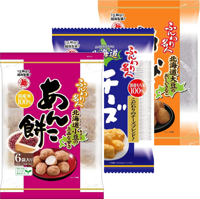 훈와리 메이진 모찌 일본 과자 모음 훈와리메이진 훗카이도 치즈 6개입, 66g, 1개